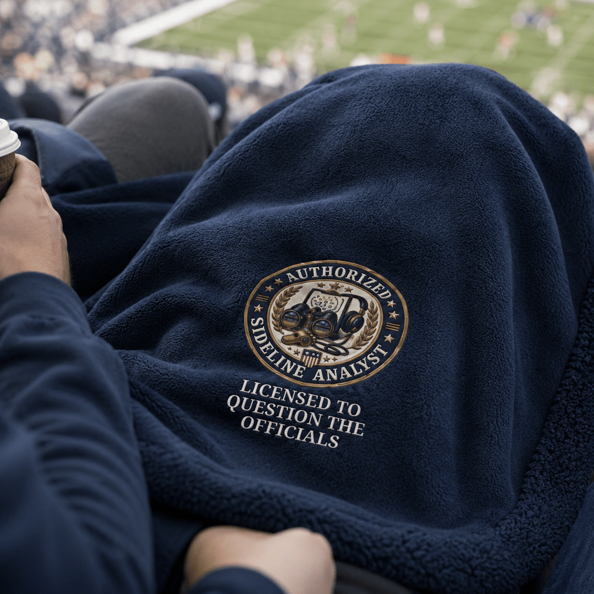 Authorized Sideline Analyst Sherpa Stadium Blanket - Decor, Blankets, Stadium - EpiAl's Shop