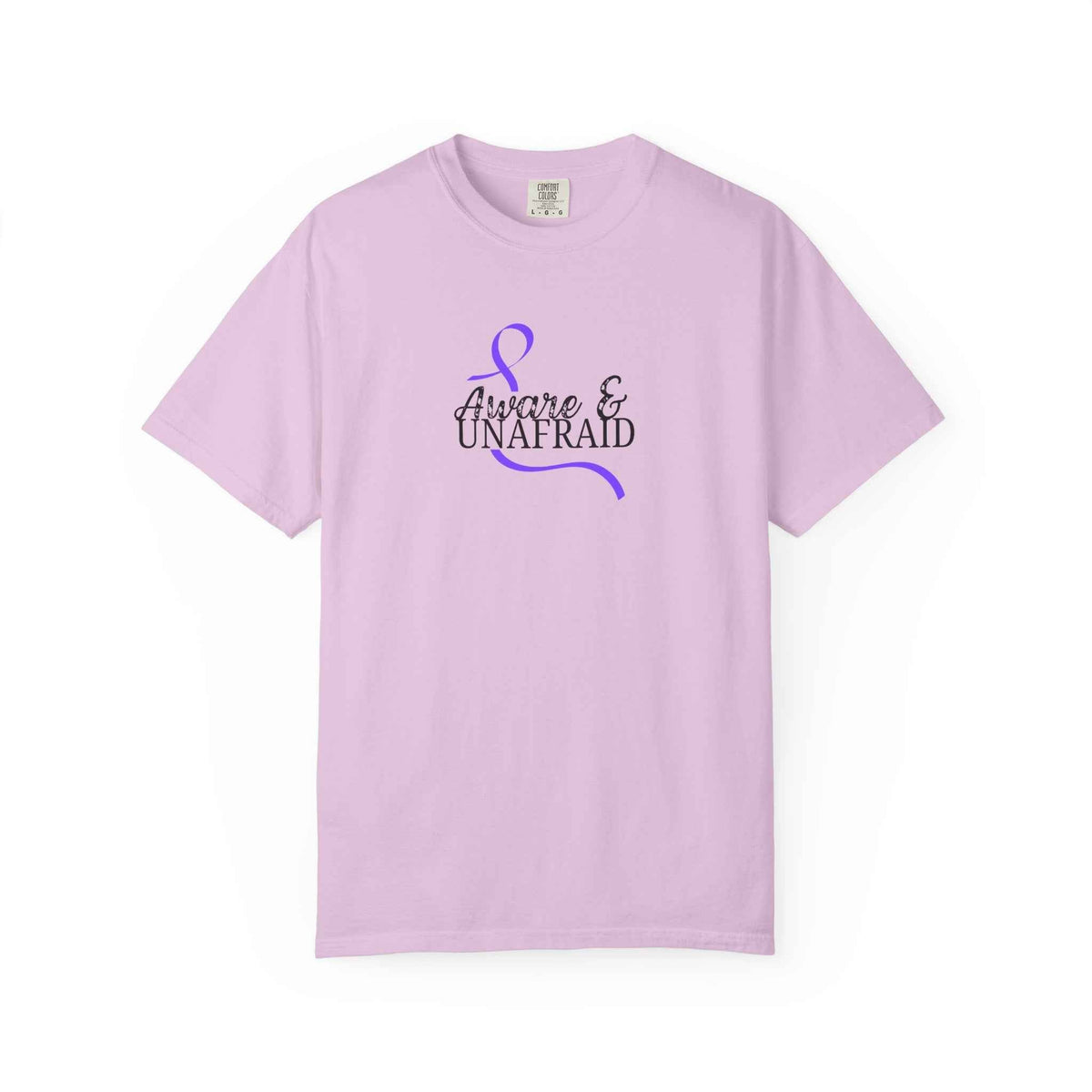 Aware & Unafraid T-Shirt – Epilepsy Awareness Purple Tee - Clothing, Unisex, T-Shirts - EpiAl's Shop