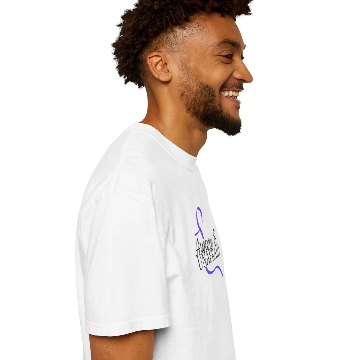 Aware & Unafraid T-Shirt – Epilepsy Awareness Purple Tee - Clothing, Unisex, T-Shirts - EpiAl's Shop