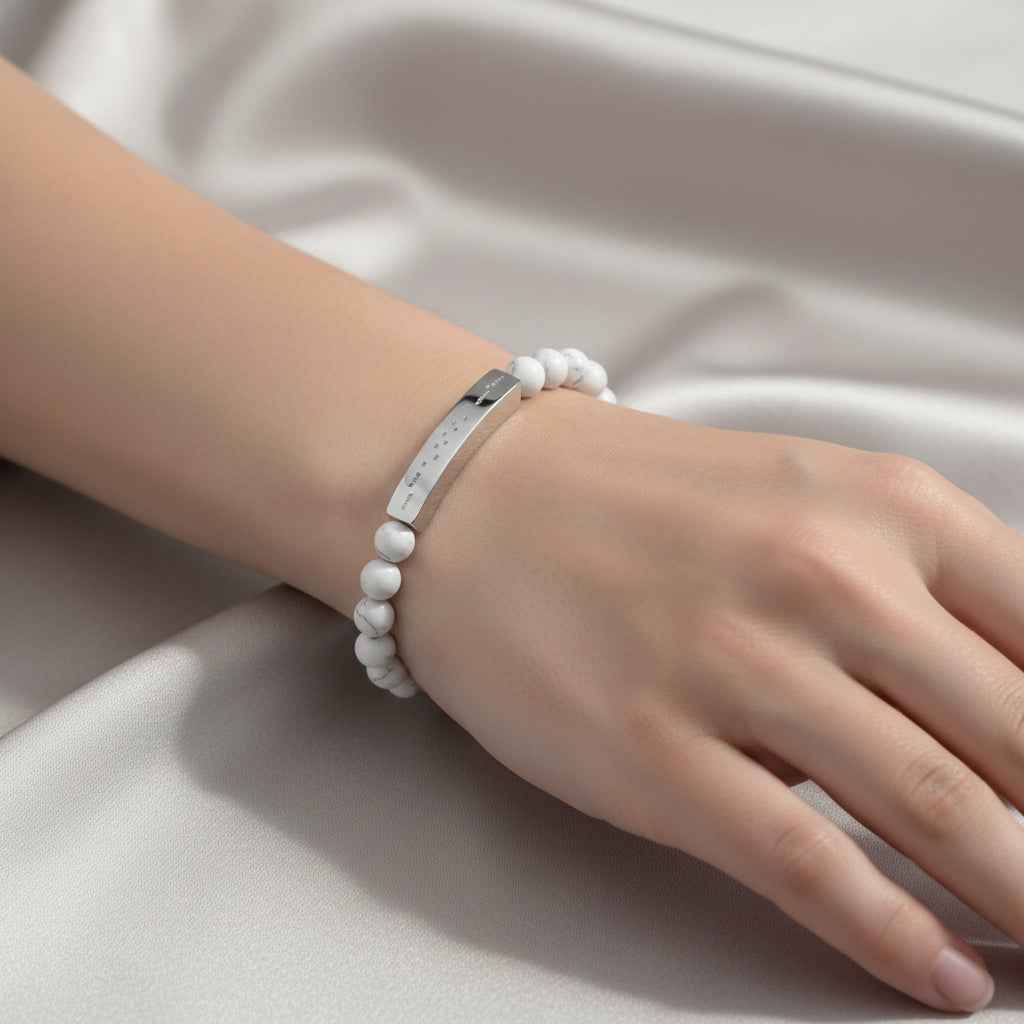 AWARENESS Morse Code Bracelet – Epilepsy Awareness Beaded Bar Bracelet - Jewelry, Bracelets - EpiAl's Shop