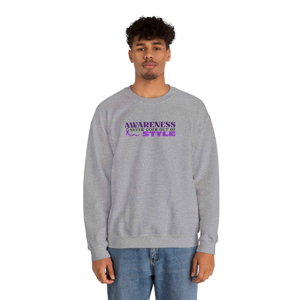 “Awareness Never Goes Out of Style” Embroidered Sweatshirt - Clothing, Unisex, Sweatshirts - EpiAl's Shop