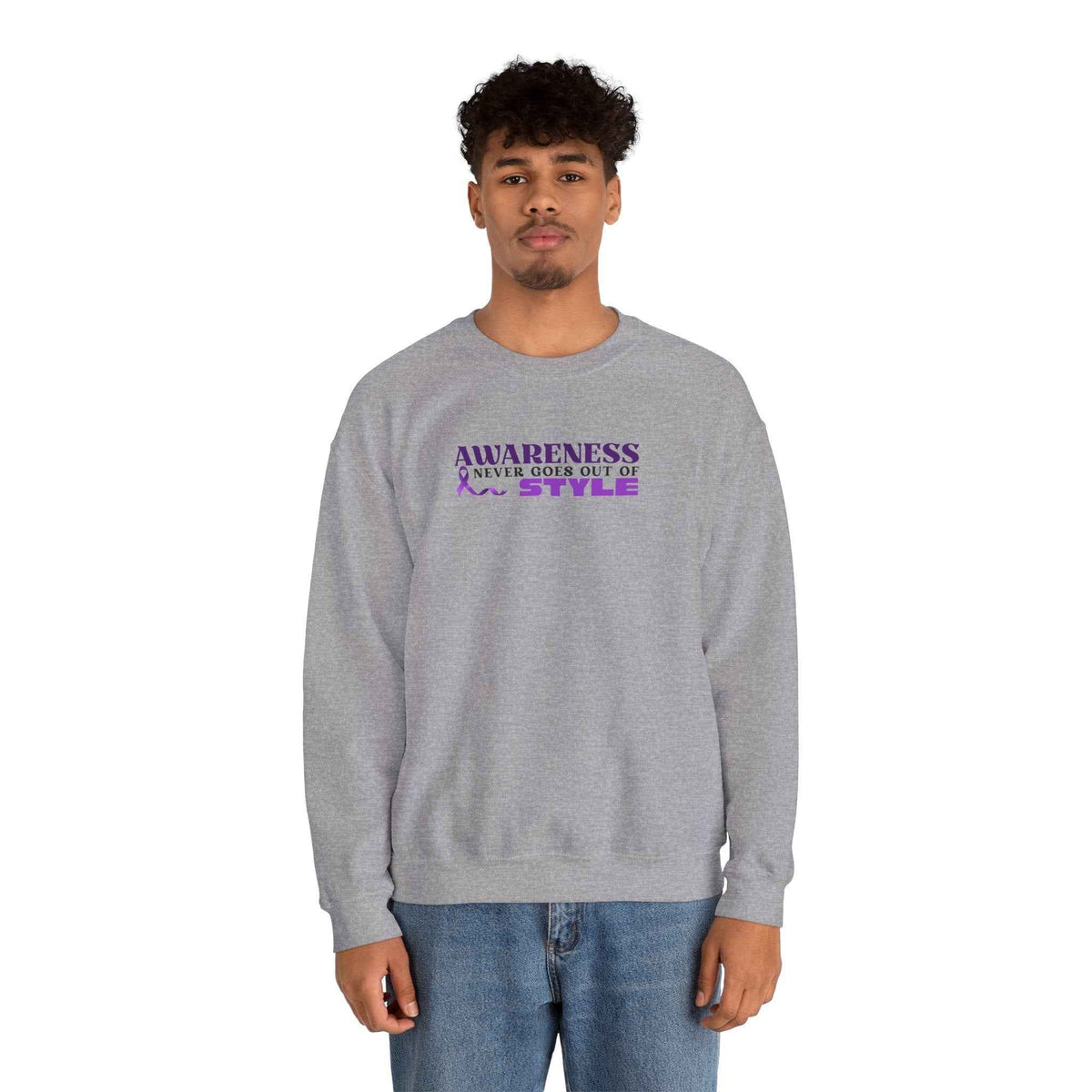 “Awareness Never Goes Out of Style” Embroidered Sweatshirt - Clothing, Unisex, Sweatshirts - EpiAl's Shop