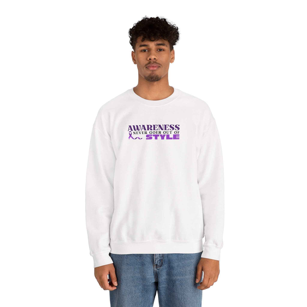 “Awareness Never Goes Out of Style” Embroidered Sweatshirt - Clothing, Unisex, Sweatshirts - EpiAl's Shop
