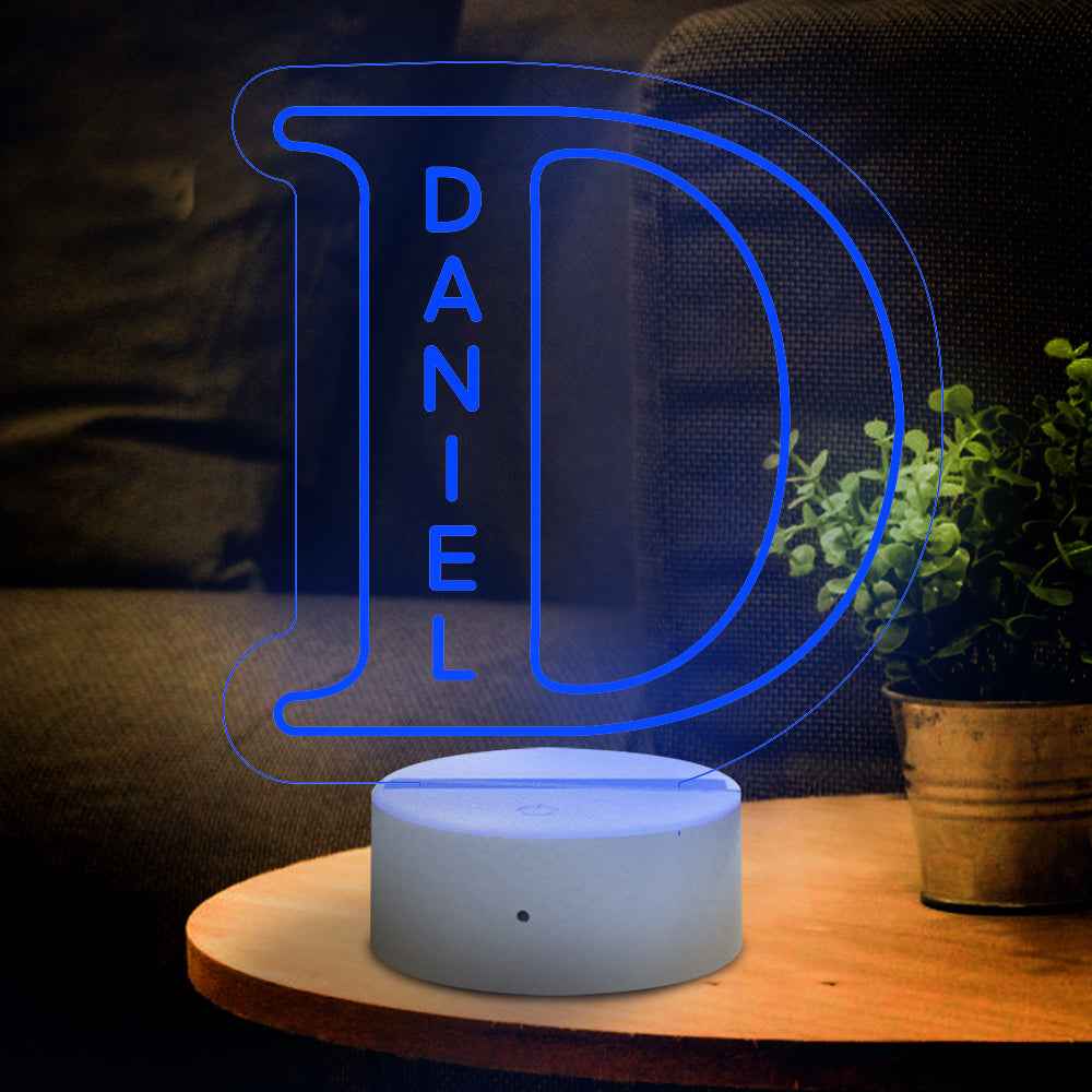 LED A–Z Personalized Lamp | “Yes, It’s Your Name. Obviously.”