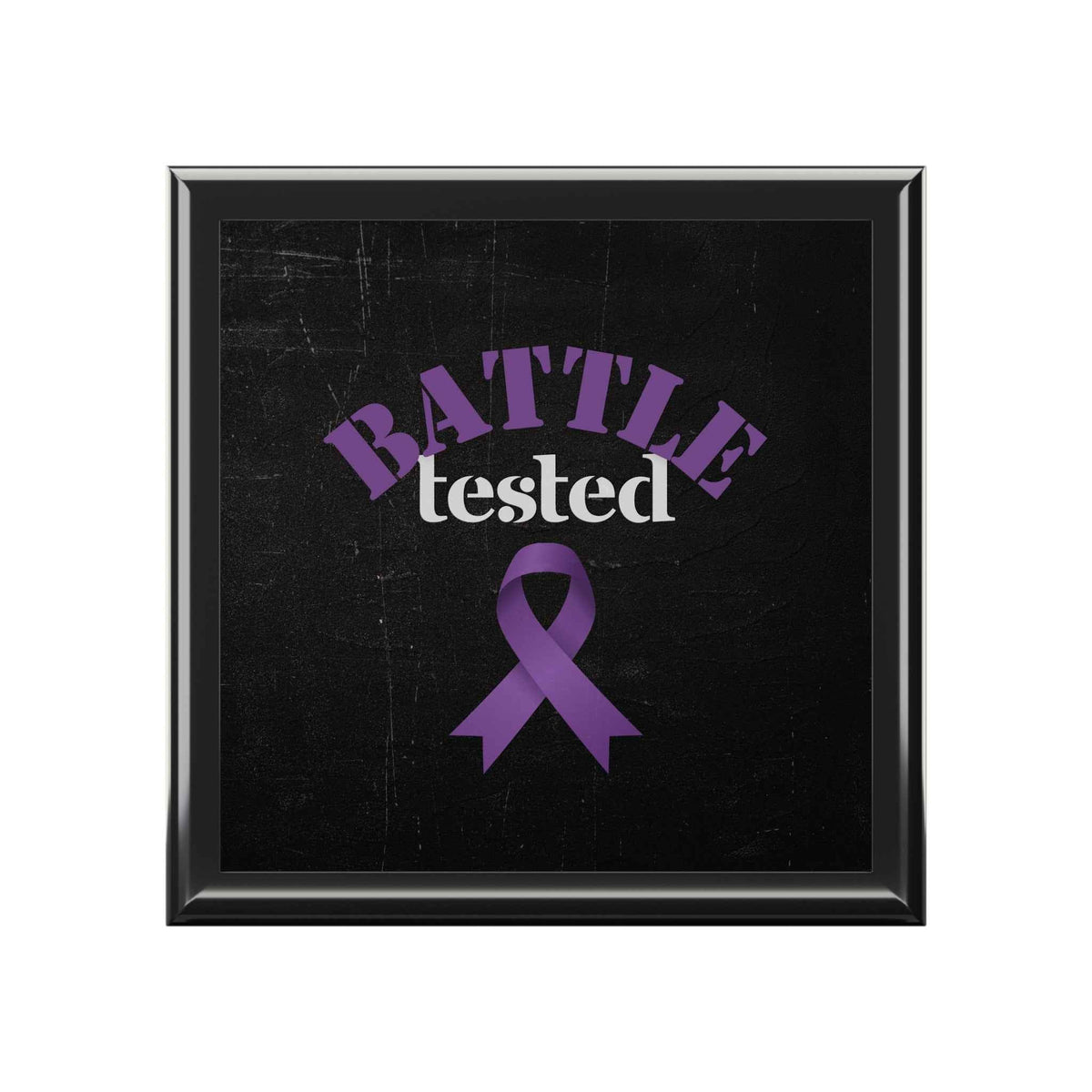 Battle Tested Epilepsy Awareness Jewelry Bo - Decor, Jewelry Boxes - EpiAl's Shop