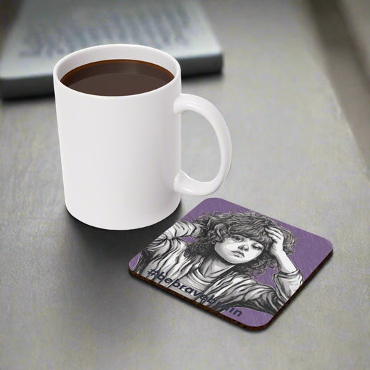 Be Brave Brain Cork Back Coaster - Home Decor - Epileptic Al’s Shop