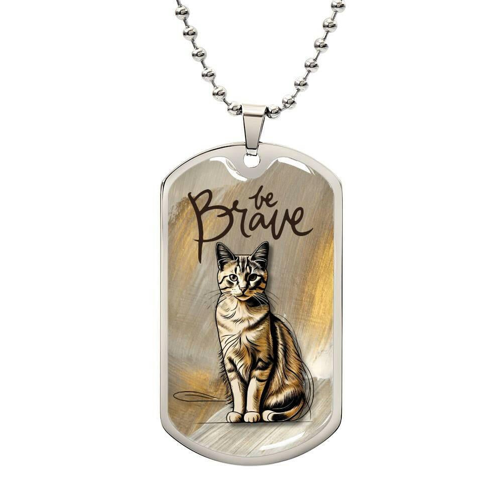 Be Brave & Golden Necklace - Jewelry - Epileptic Al’s Shop