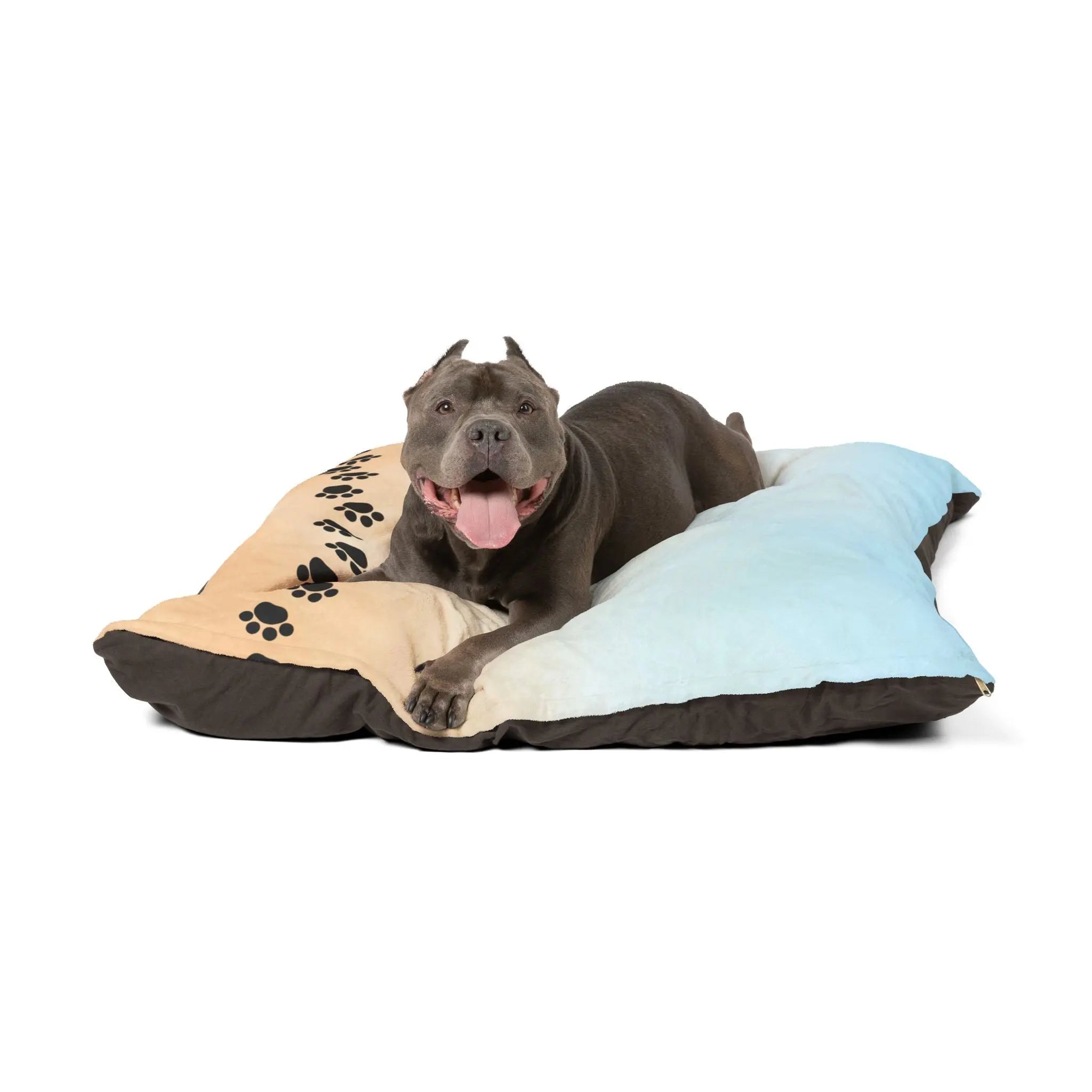 Beach Colored Paw Print Pet Bed | Cozy Dog & Cat Bed - Pet Supplies - EpiAl's Shop