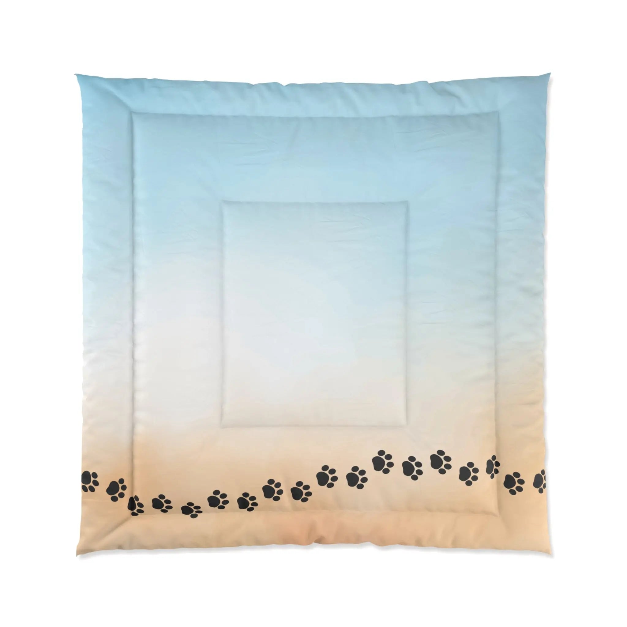 Beach Paw Print Comforter - Cozy Pet Lover Bedding - Decor, Blankets & Comforters - EpiAl's Shop