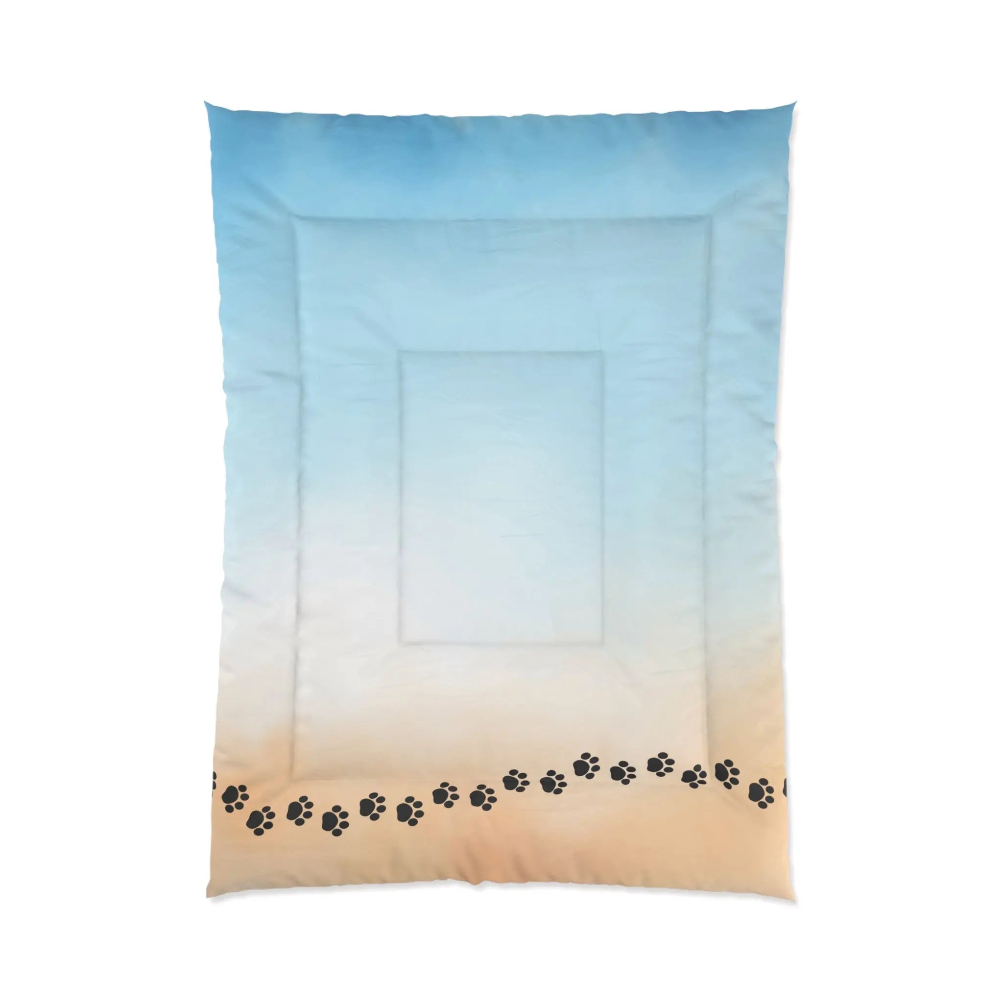 Beach Paw Print Comforter - Cozy Pet Lover Bedding - Decor, Blankets & Comforters - EpiAl's Shop