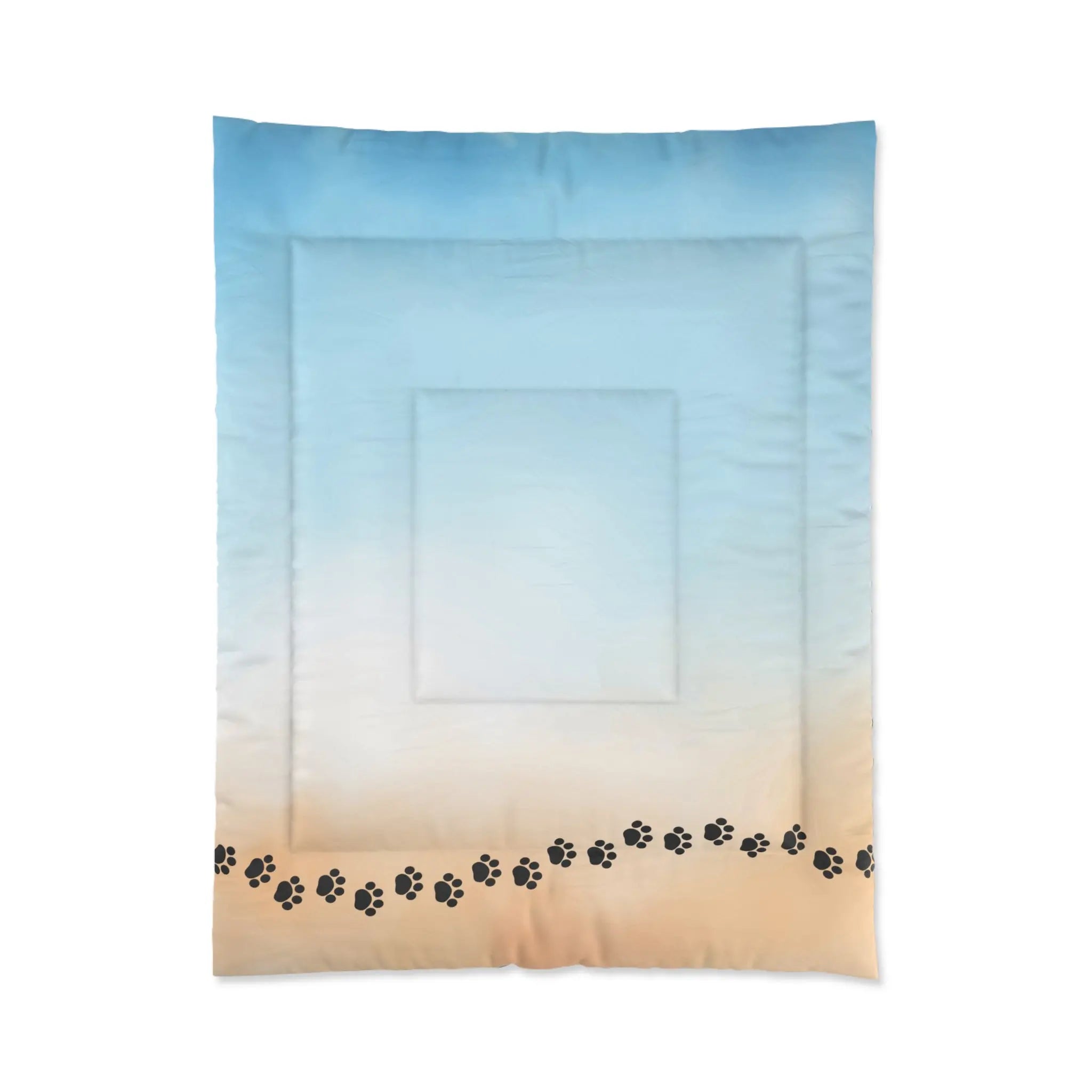 Beach Paw Print Comforter - Cozy Pet Lover Bedding - Decor, Blankets & Comforters - EpiAl's Shop