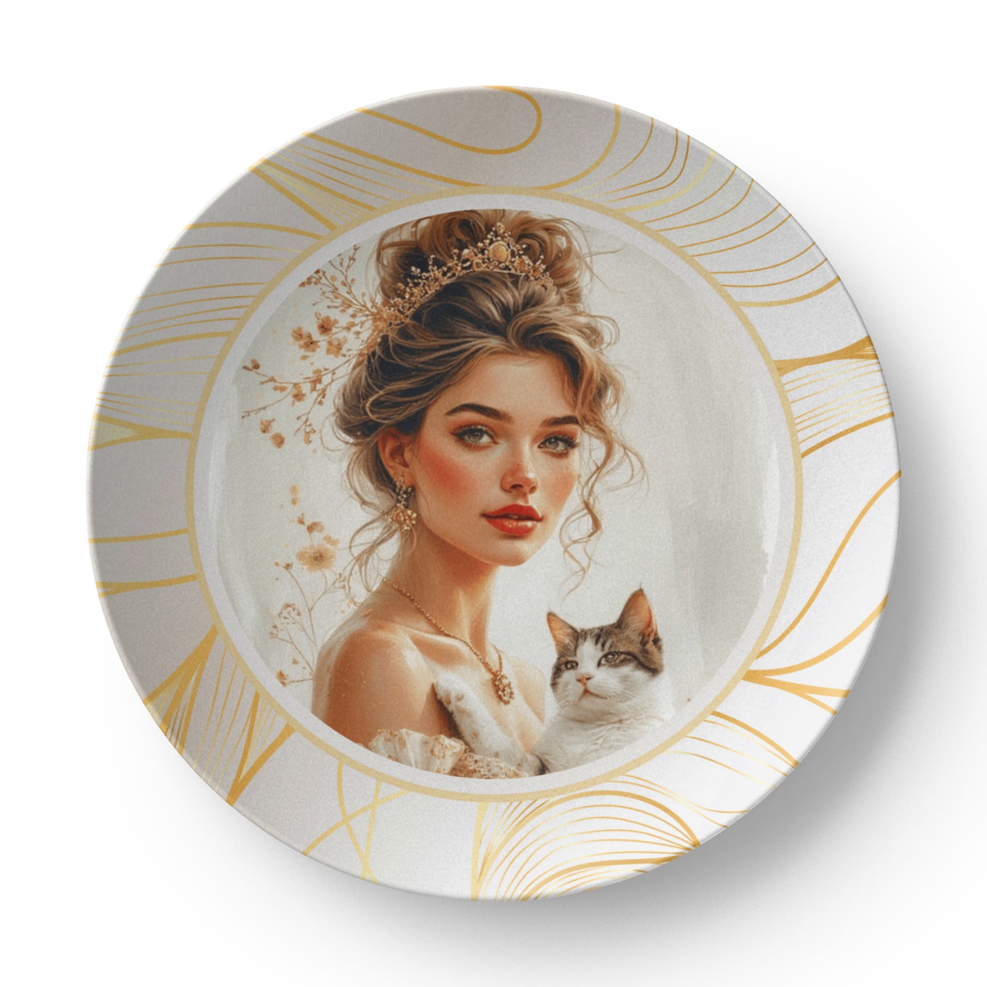 Beautiful Cat Lady Collectible Plate - Decor, Kitchen & Dining, Plates - EpiAl's Shop