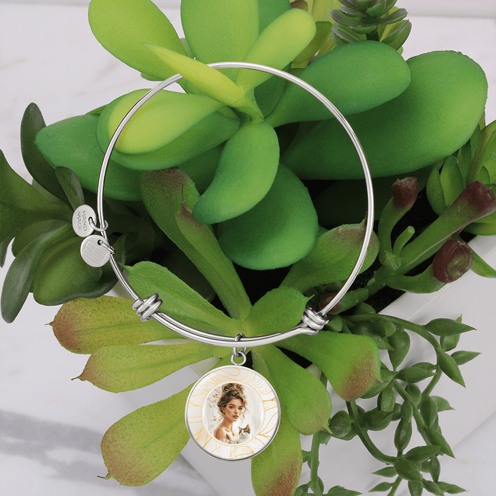 Beautiful Cat Lady Pendant Bracelet - Jewelry, Bracelets - EpiAl's Shop