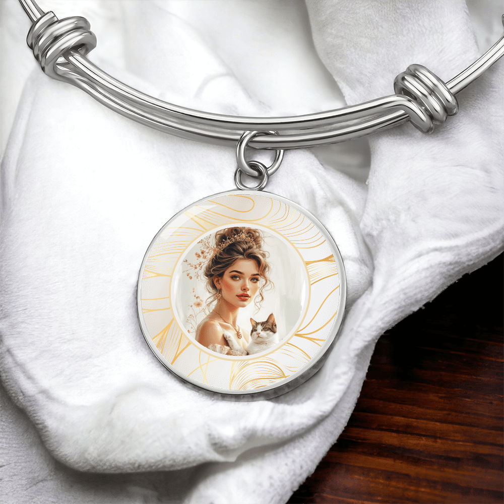 Beautiful Cat Lady Pendant Bracelet - Jewelry, Bracelets - EpiAl's Shop