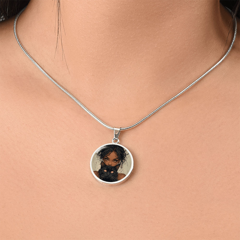 Beautiful Cat Lady Pendant Necklace - Jewelry, Necklaces - EpiAl's Shop