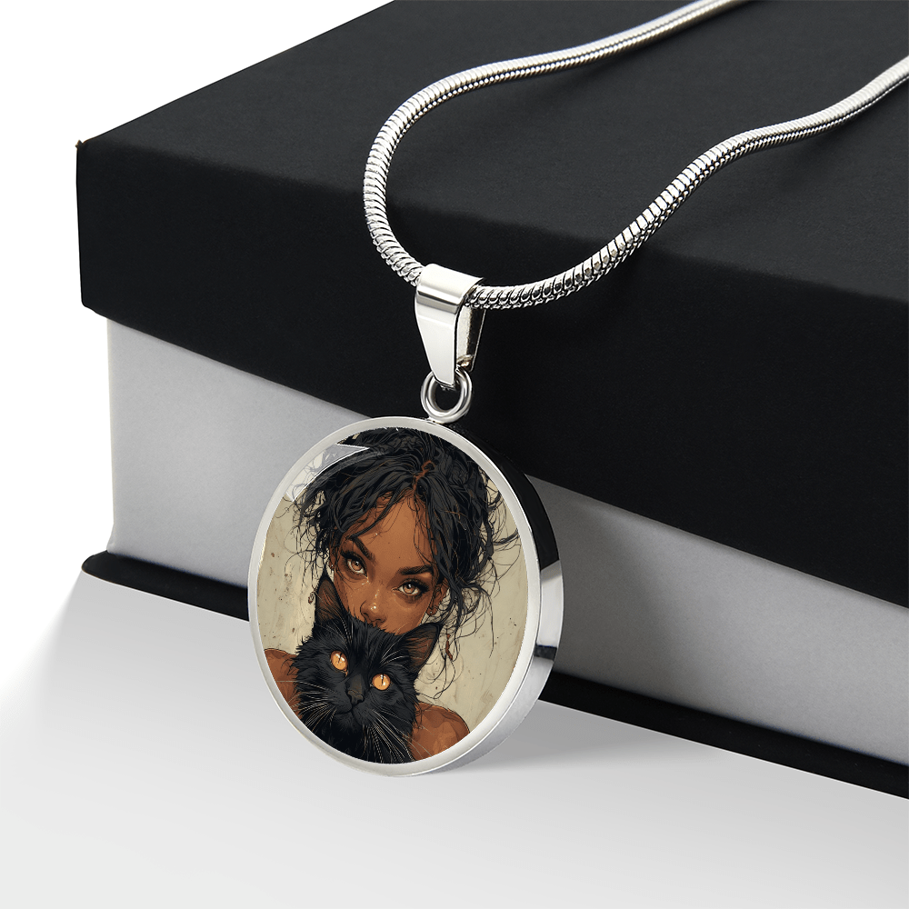 Beautiful Cat Lady Pendant Necklace - Jewelry, Necklaces - EpiAl's Shop