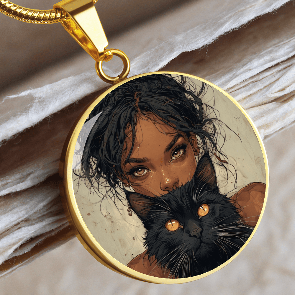 Beautiful Cat Lady Pendant Necklace - Jewelry, Necklaces - EpiAl's Shop