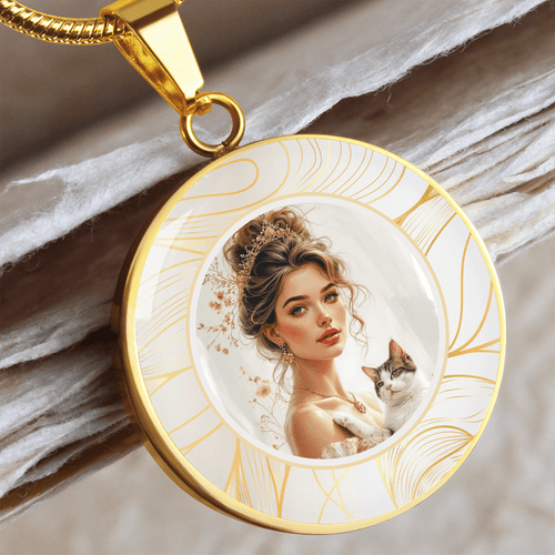 Beautiful Cat Lady Pendant Necklace - Jewelry, Necklaces - EpiAl's Shop
