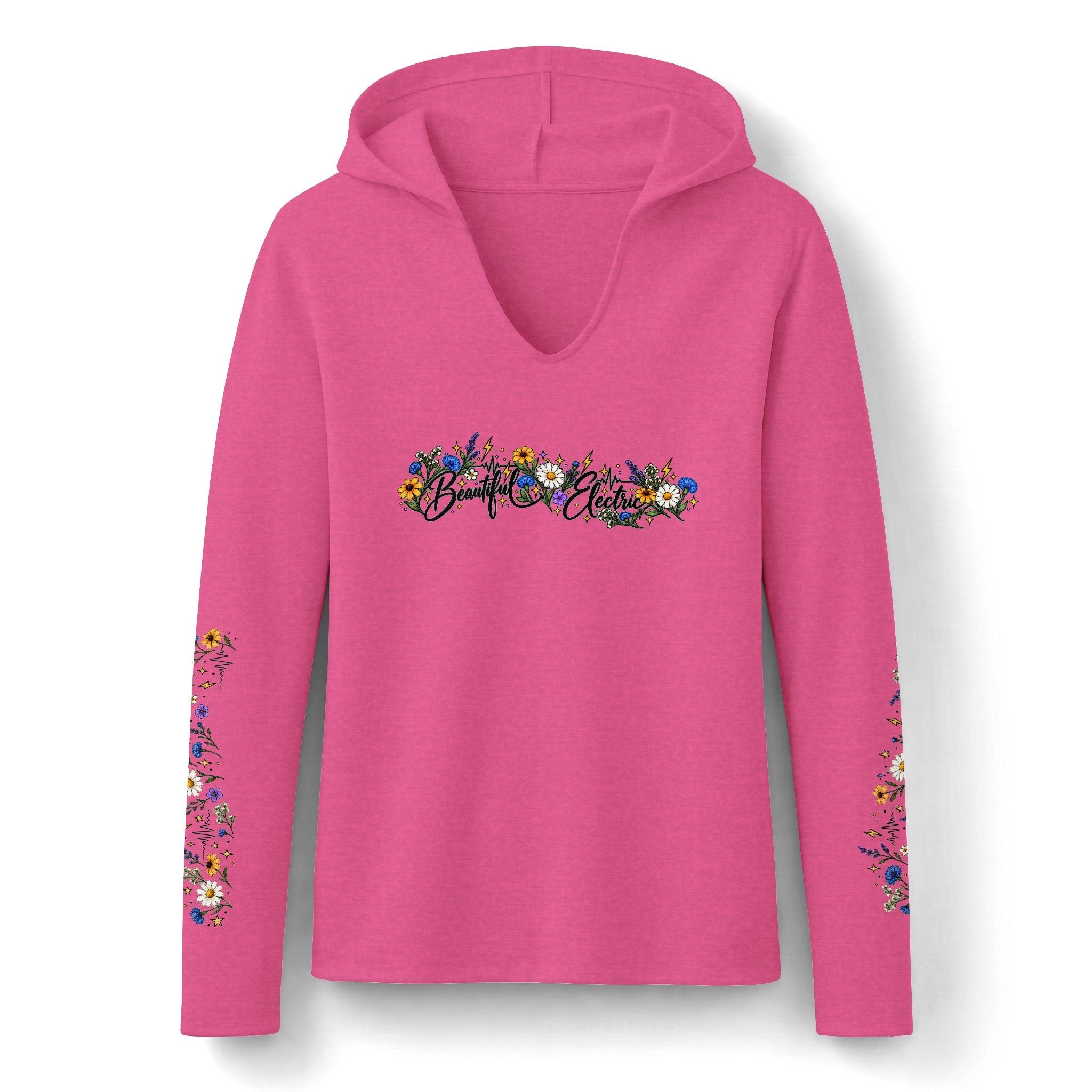 Beautiful Electric Epilepsy Awareness Women’s Lightweight Hoodie - Clothing, Women, Hoodies - EpiAl's Shop