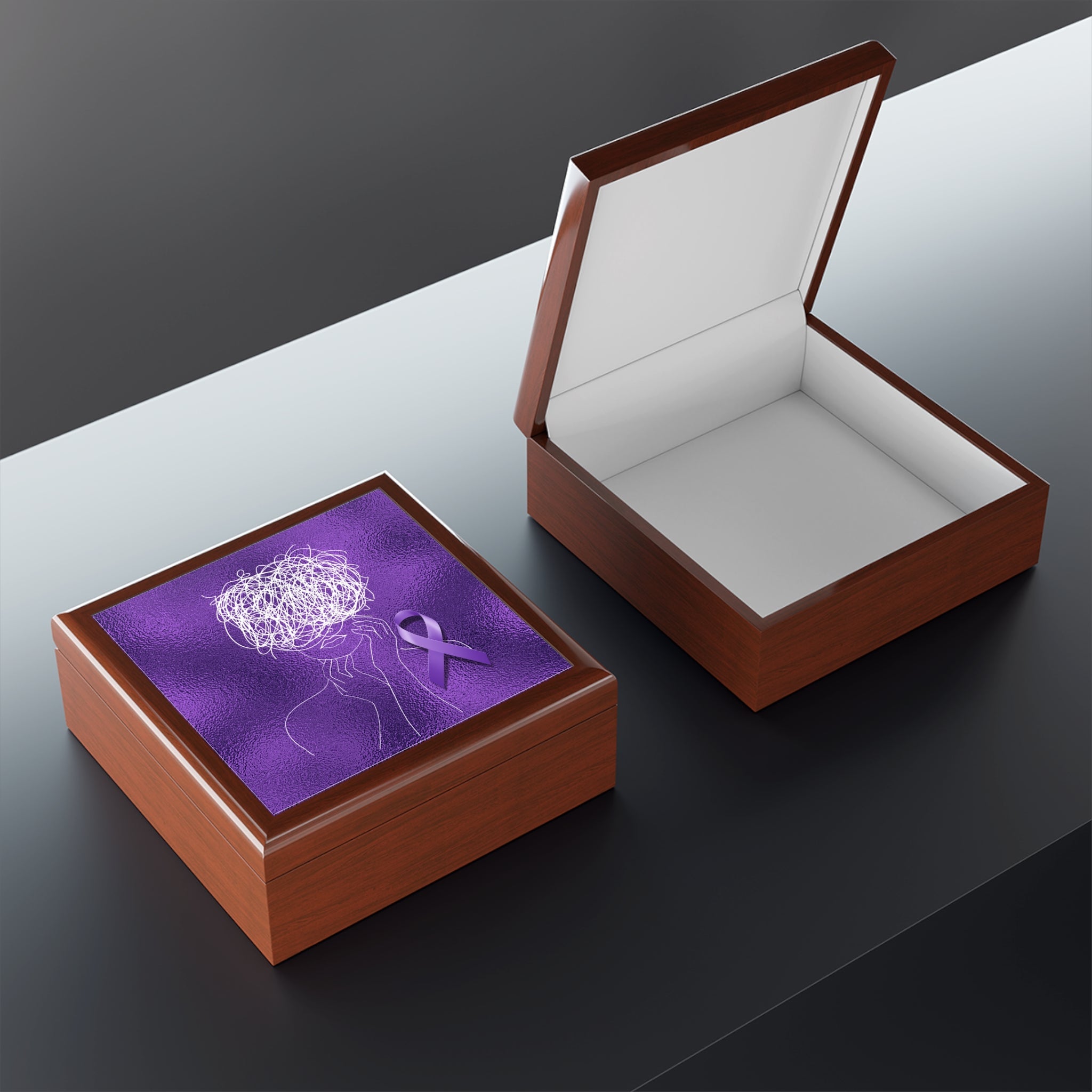 Beautiful Epilepsy Brain Jewelry Box - Home Decor - Epileptic Al’s Shop