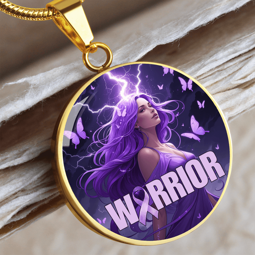 Beautiful Epilepsy Warrior Pendant Necklace - Jewelry, Necklaces - EpiAl's Shop