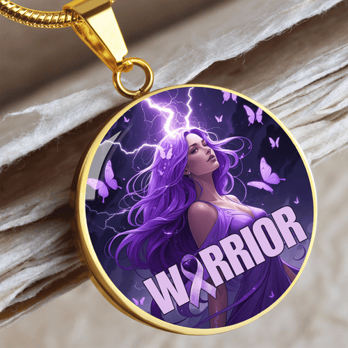 Beautiful Epilepsy Warrior Pendant Necklace - Jewelry, Necklaces - EpiAl's Shop