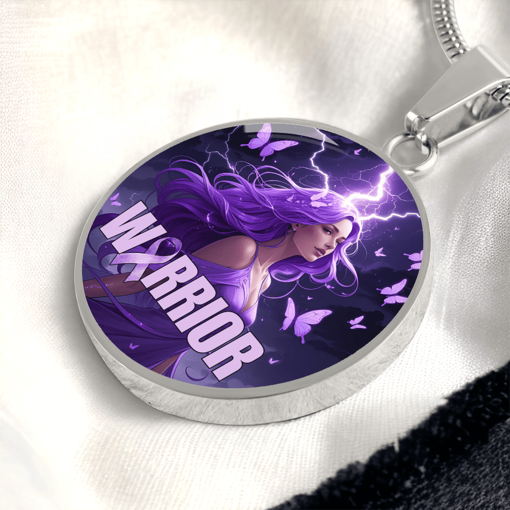 Beautiful Epilepsy Warrior Pendant Necklace - Jewelry, Necklaces - EpiAl's Shop