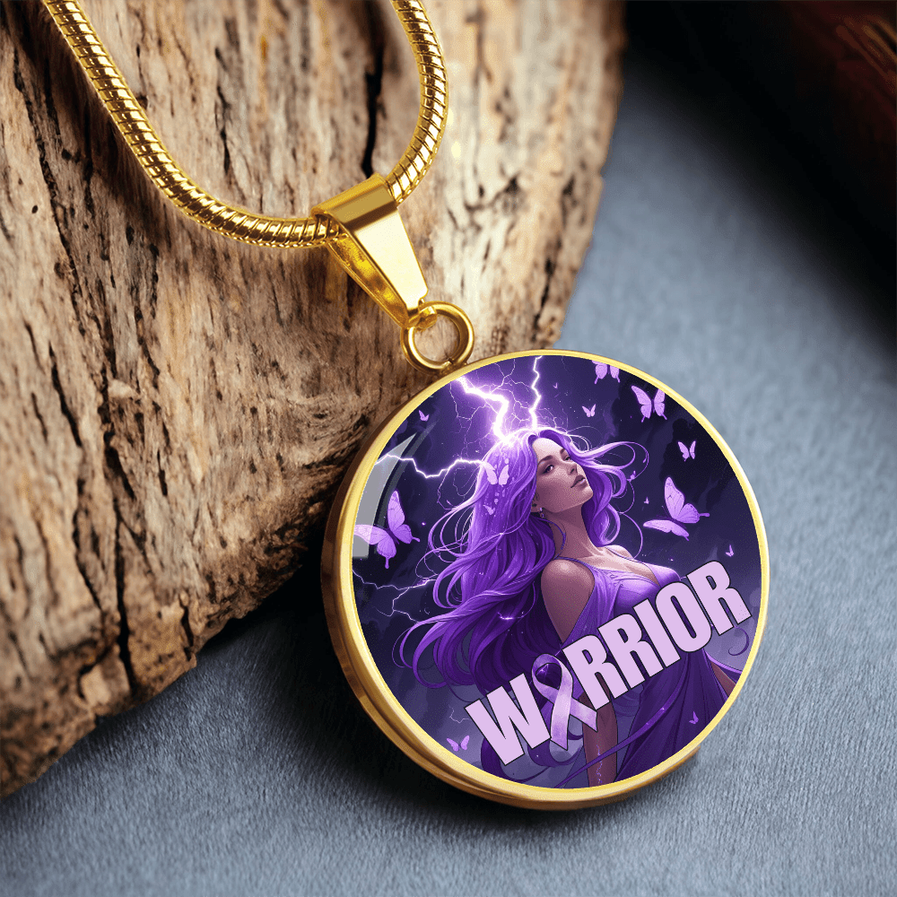 Beautiful Epilepsy Warrior Pendant Necklace - Jewelry, Necklaces - EpiAl's Shop
