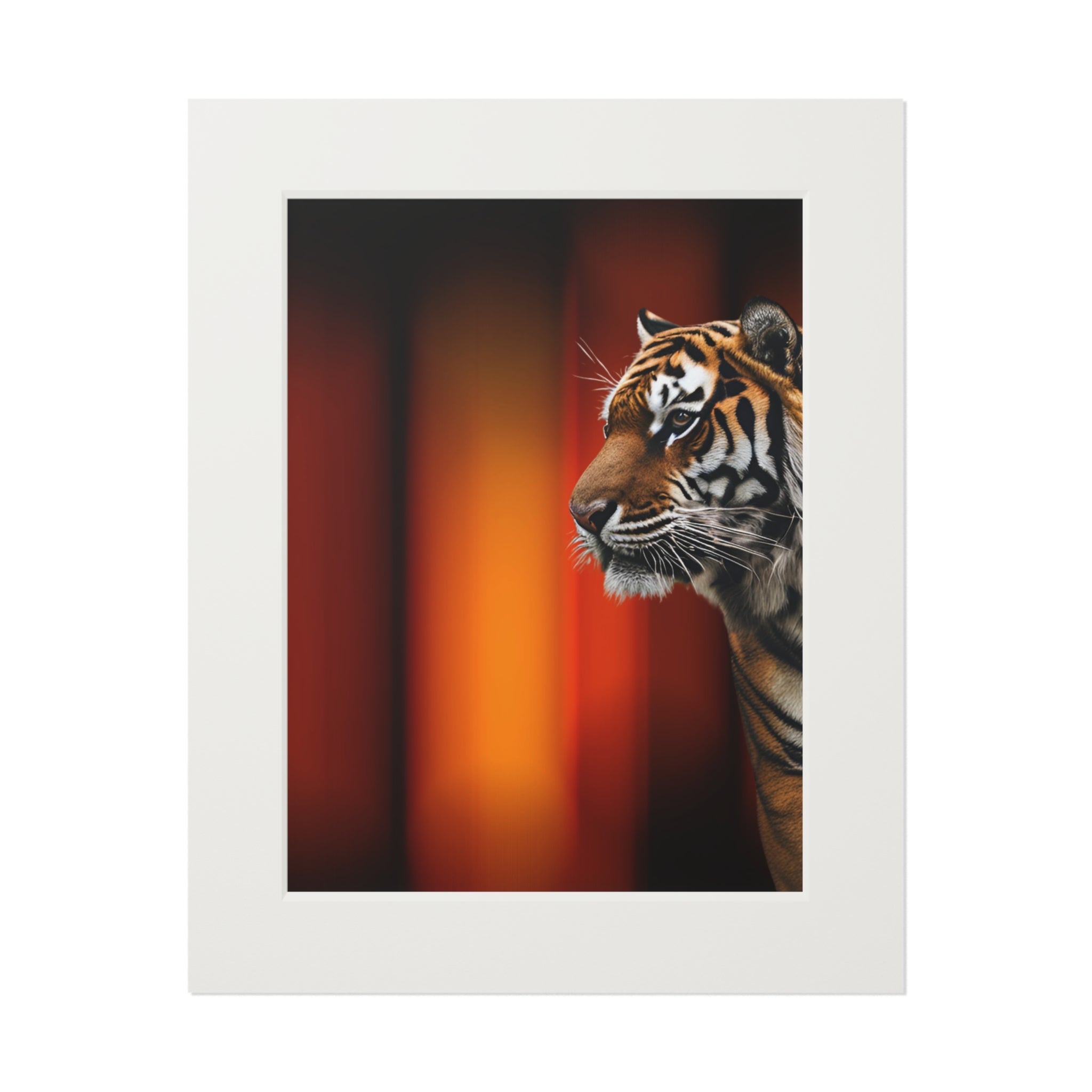 Beautiful Tiger Fine Art Print with Passepartout Frame - Decor, Home, Artwork - EpiAl's Shop