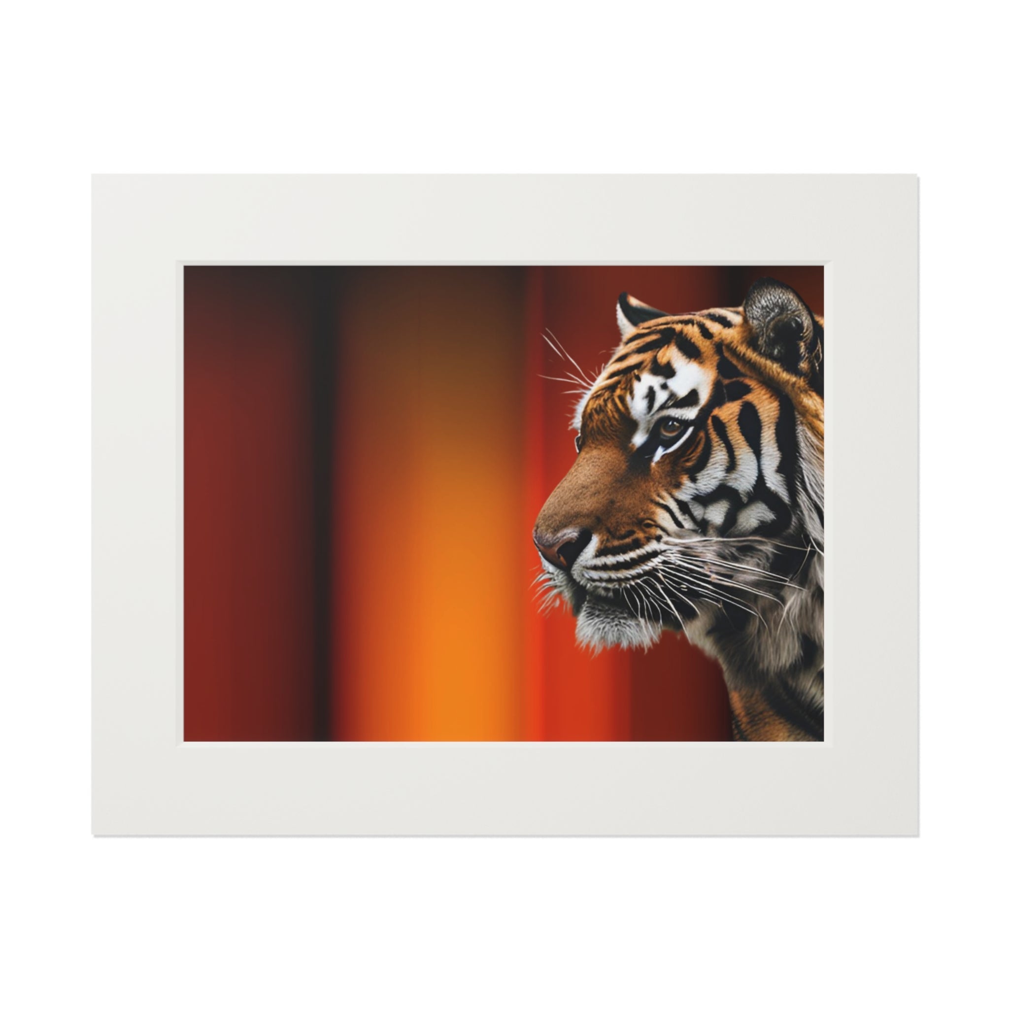 Beautiful Tiger Fine Art Print with Passepartout Frame - Decor, Home, Artwork - EpiAl's Shop