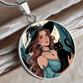 Beautiful Witchy Cat Lady Pendant Necklace - Jewelry, Necklaces - EpiAl's Shop