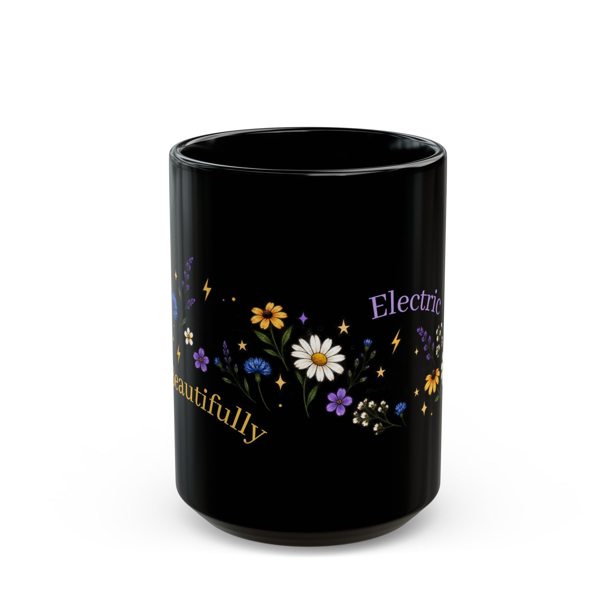 Beautifully Electric Epilepsy Awareness Black Mug (11oz/15oz) - Drinkware, Coffee Mugs - EpiAl's Shop