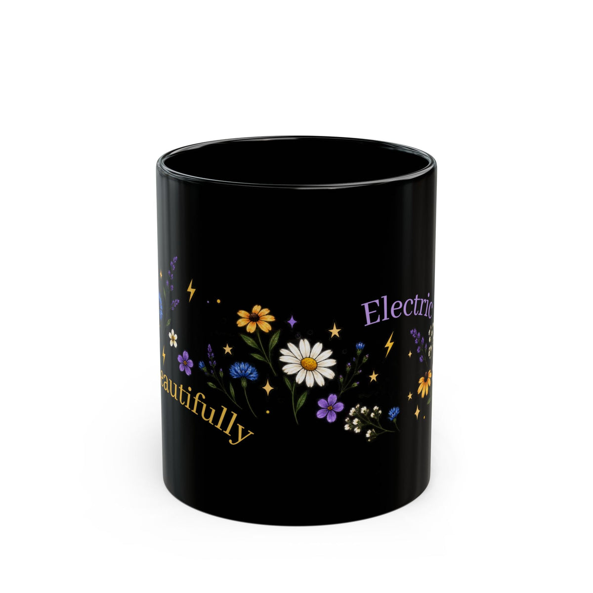 Beautifully Electric Epilepsy Awareness Black Mug (11oz/15oz) - Drinkware, Coffee Mugs - EpiAl's Shop