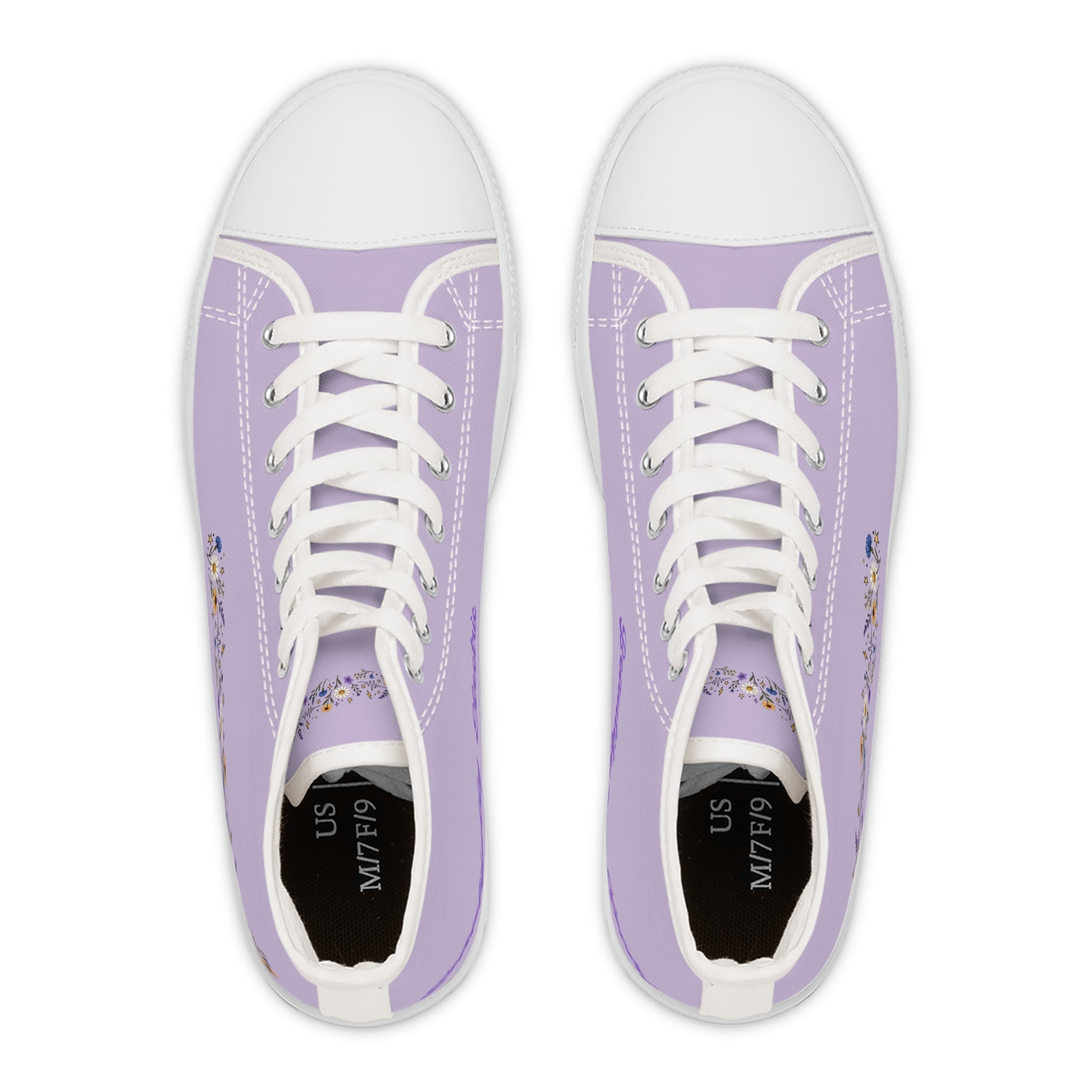 Beautifully Electric Women’s Epilepsy Awareness High-Top Canvas Sneakers - Shoes, Sneakers - EpiAl's Shop