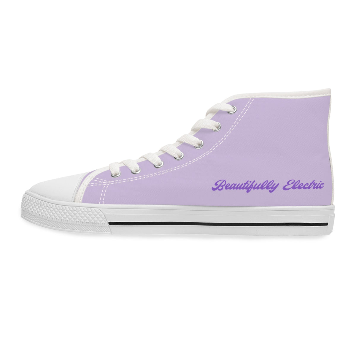 Beautifully Electric Women’s Epilepsy Awareness High-Top Canvas Sneakers - Shoes, Sneakers - EpiAl's Shop