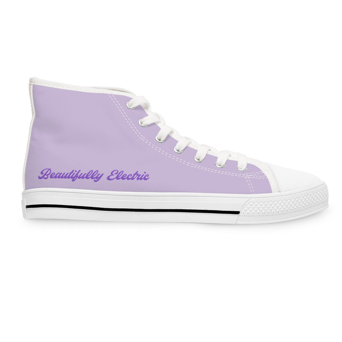 Beautifully Electric Women’s Epilepsy Awareness High-Top Canvas Sneakers - Shoes, Sneakers - EpiAl's Shop