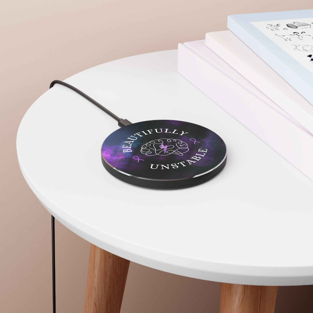 Beautifully Unstable Wireless Charger | Epilepsy Awareness Desk Charger - Chargers, Wireless, Phone - EpiAl's Shop