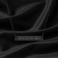 BELIEVE ME Bar Necklace – Political Parody Jewelry - Jewelry, Necklaces - EpiAl's Shop
