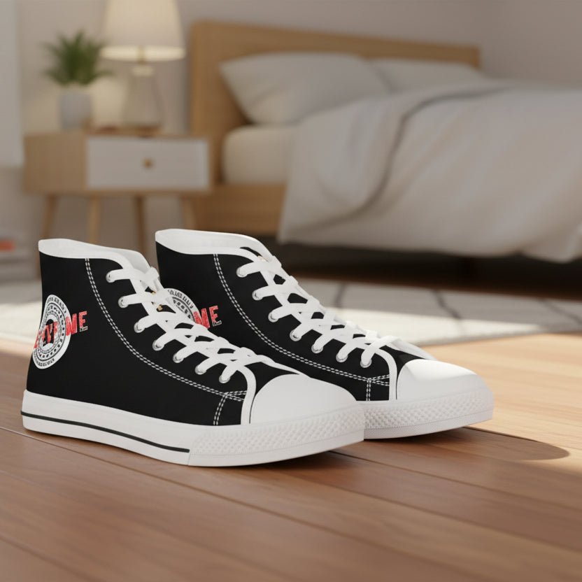 Believe Me Men’s High-Top Sneakers – Political Parody Statement Shoes - Shoes, Sneakers - EpiAl's Shop