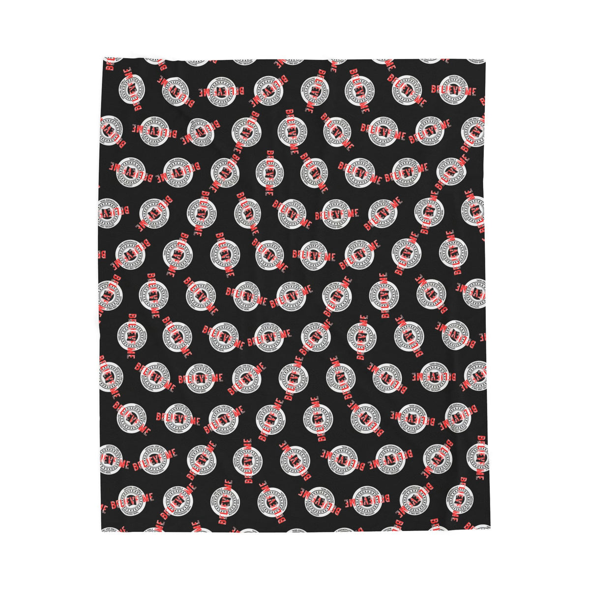 “Believe Me” Official Seal Blanket – Political Parody Throw - Decor, Blankets, Throw - EpiAl's Shop