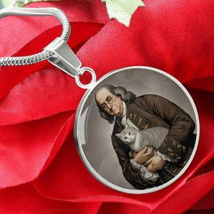 Benjamin Franklin's Cat Necklace - Jewelry - Epileptic Al’s Shop