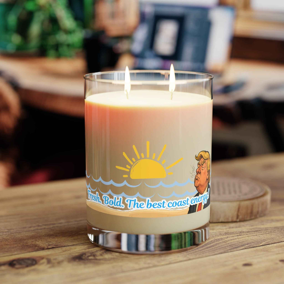“Best Coast Energy” Ocean Mist Candle – Parody Coastal Collection - Decor, Candles, Scented - EpiAl's Shop