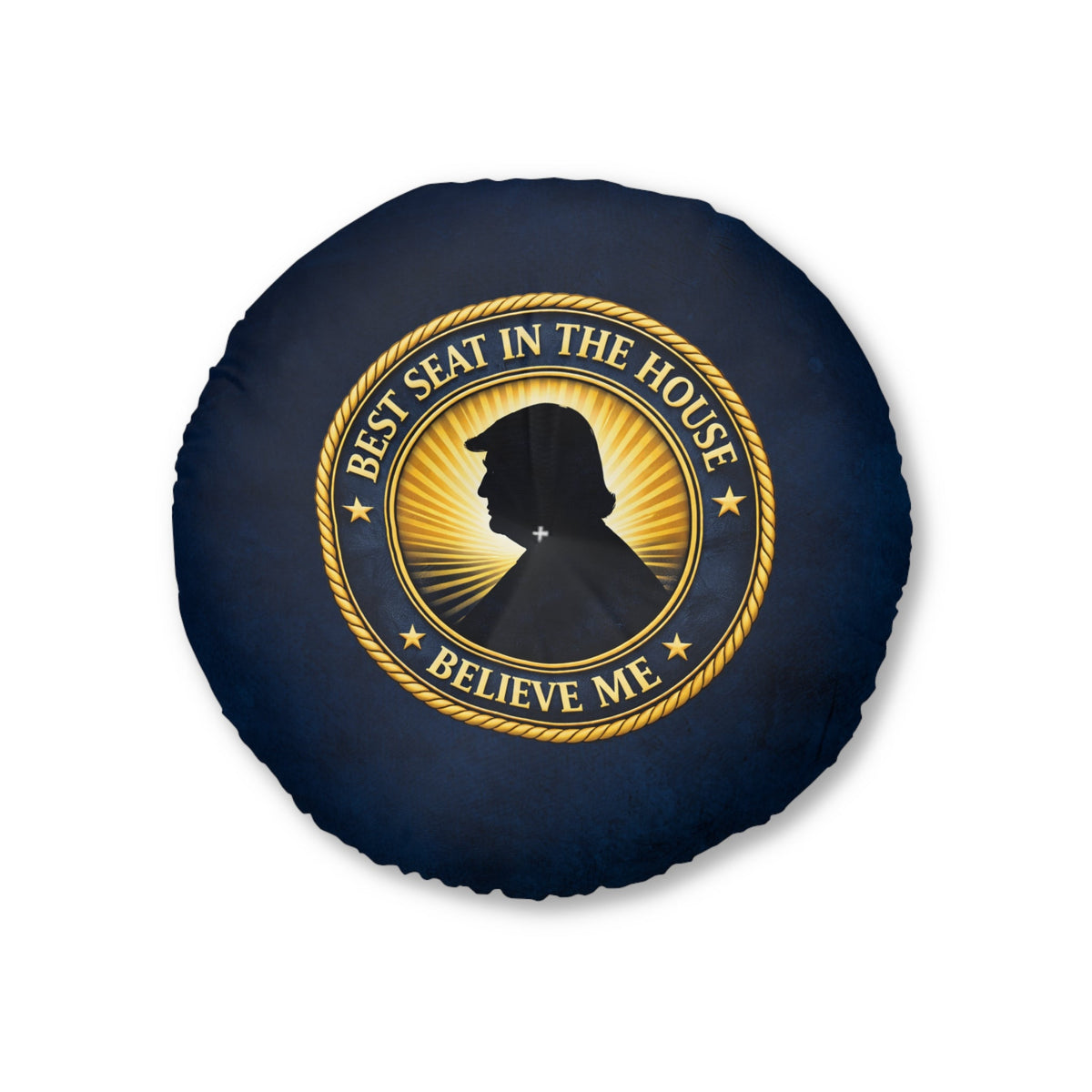 Best Seat in the House Floor Cushion – Political Parody Round Pillow - Decor, Pillows, Floor - EpiAl's Shop