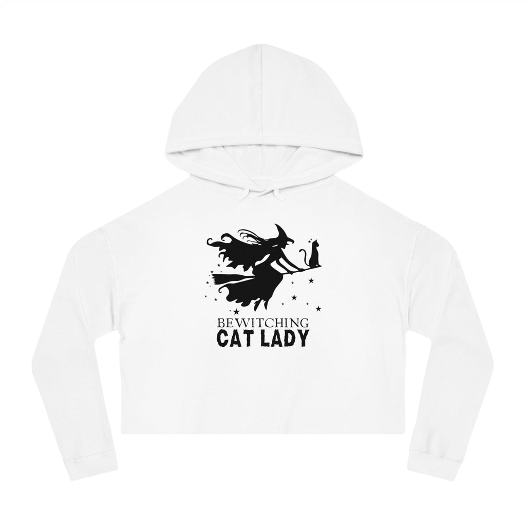 Bewitching Cat Lady Cropped Hooded Sweatshirt - Hoodie - EpiAl's Shop