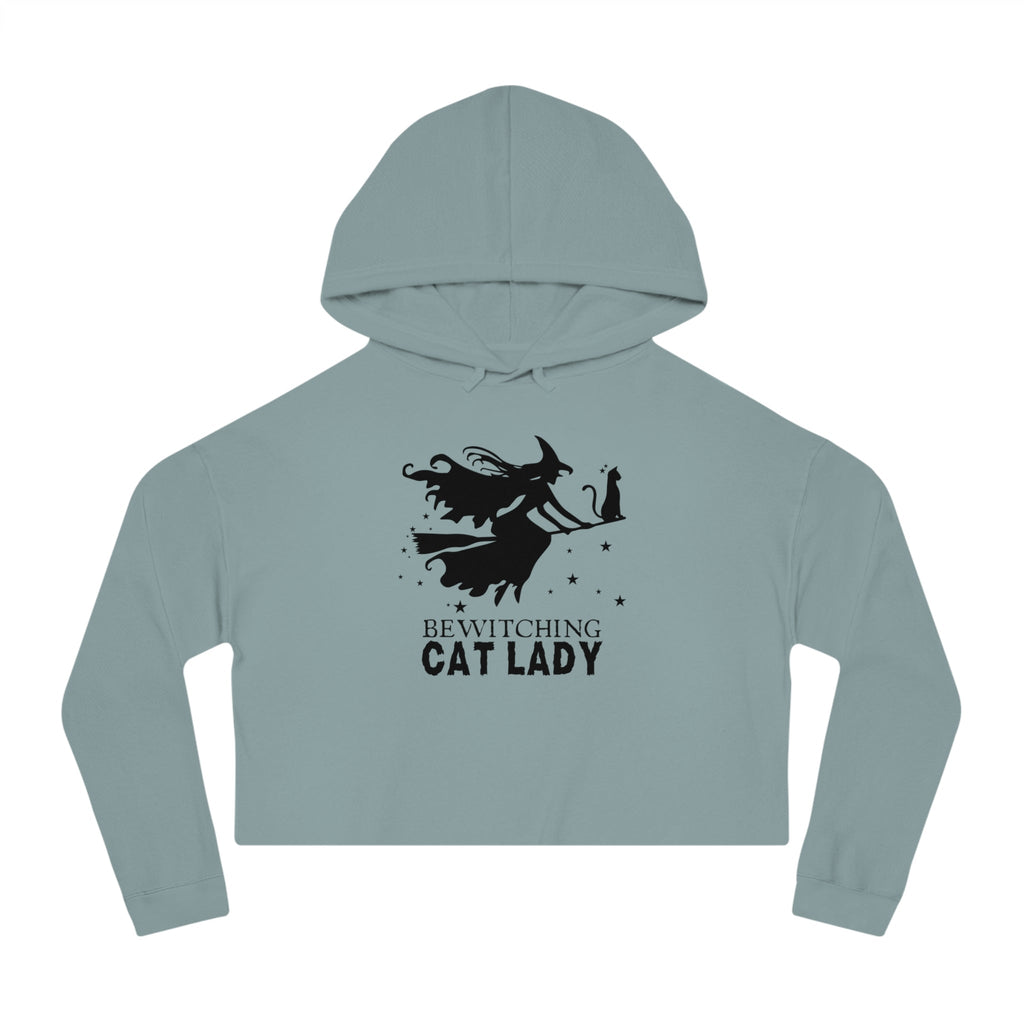 Bewitching Cat Lady Cropped Hooded Sweatshirt - Hoodie - EpiAl's Shop