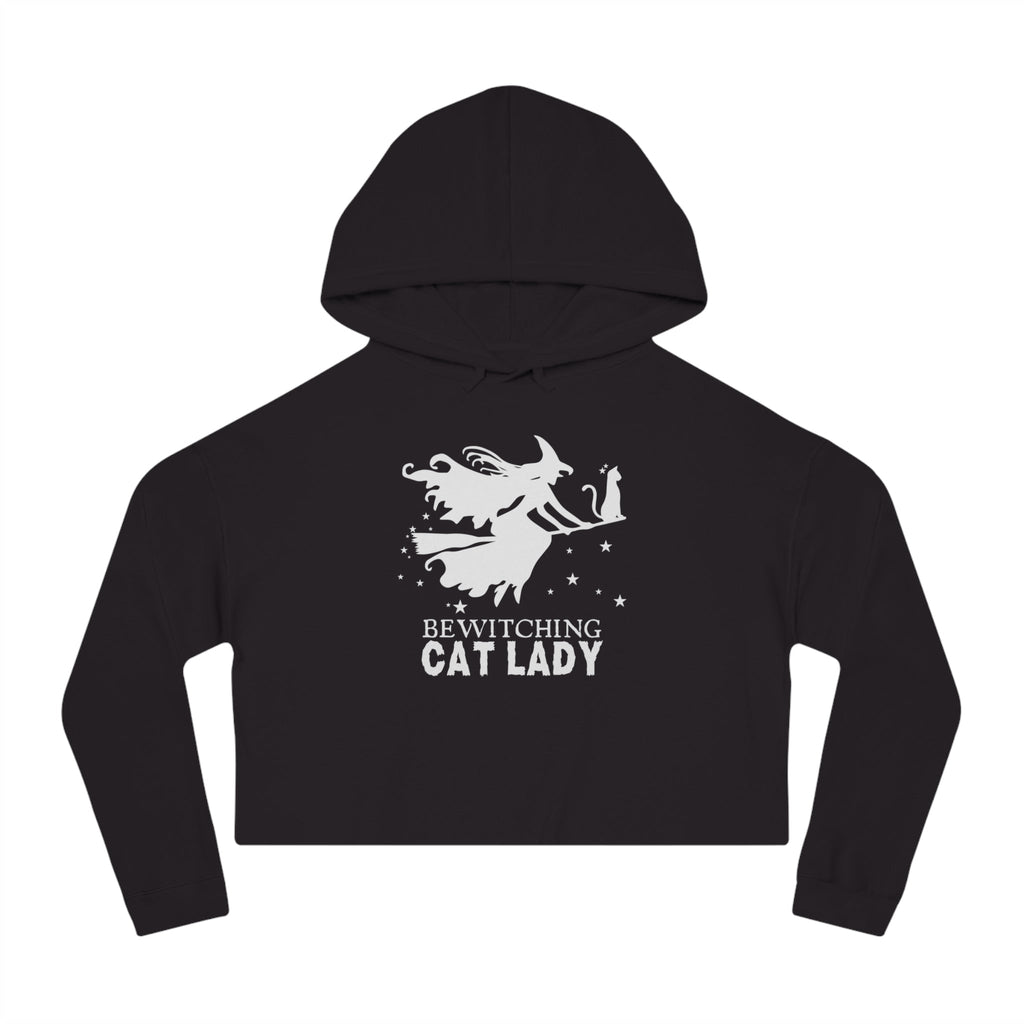 Bewitching Cat Lady Cropped Hooded Sweatshirt - Hoodie - EpiAl's Shop
