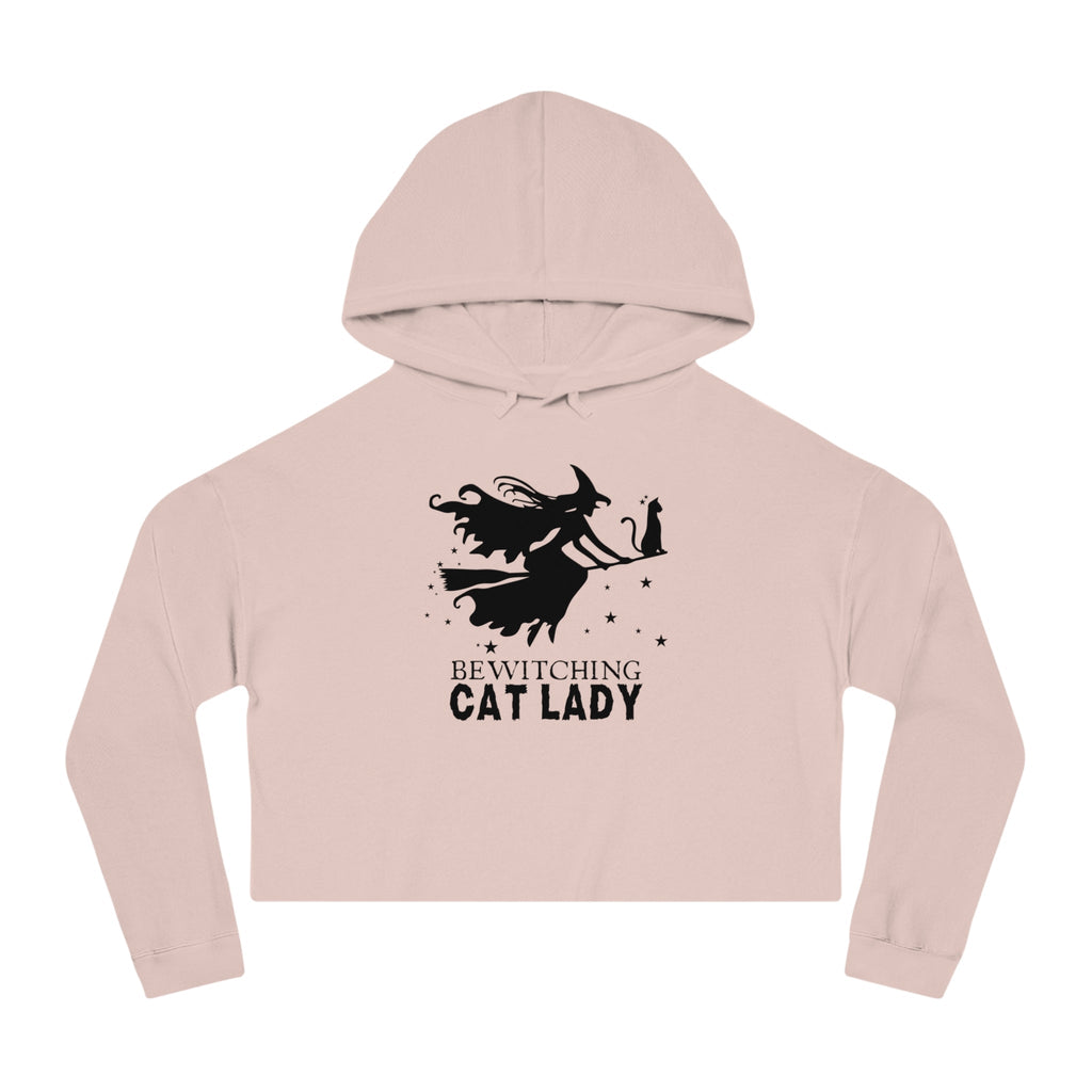 Bewitching Cat Lady Cropped Hooded Sweatshirt - Hoodie - EpiAl's Shop