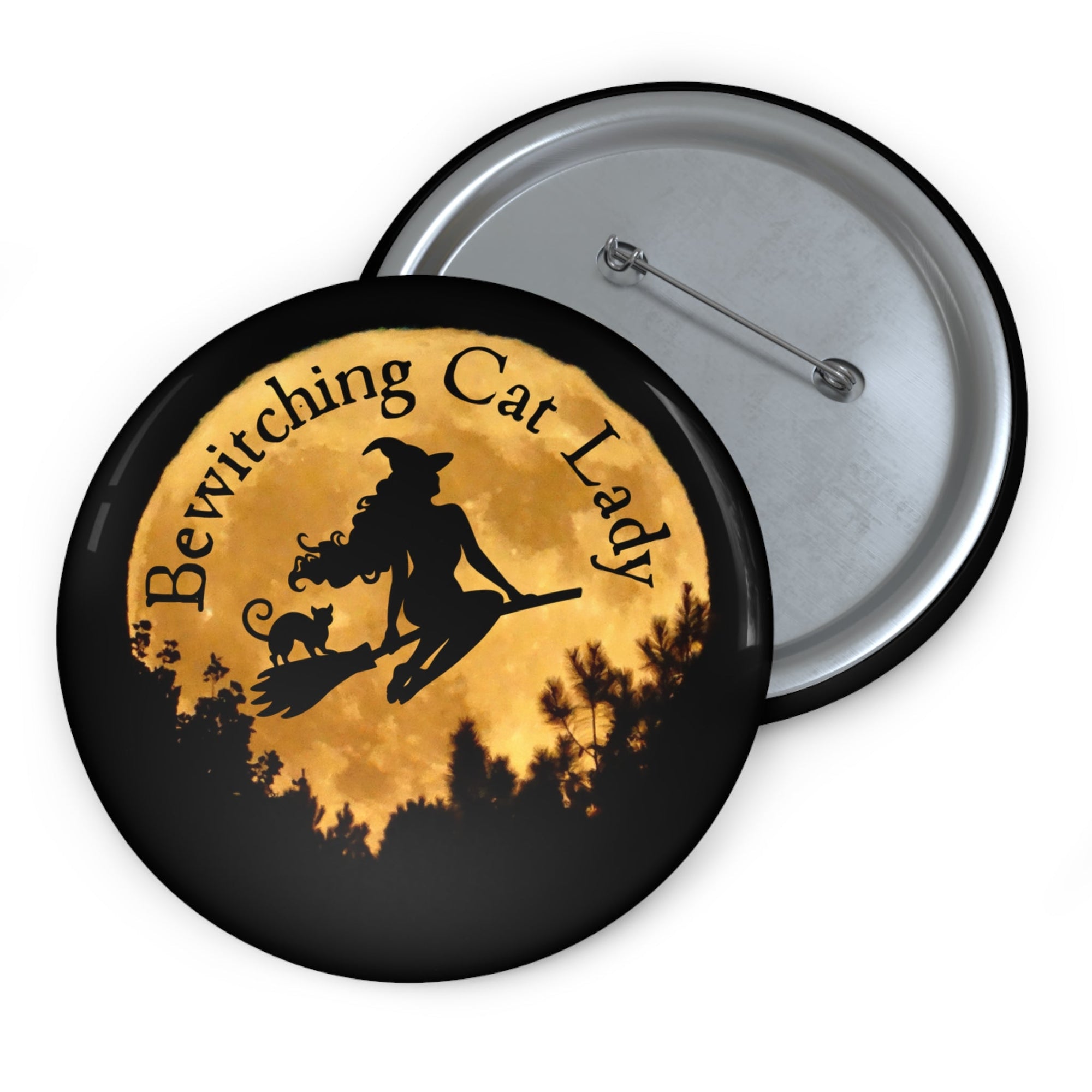 Bewitching Cat Lady Pin Buttons - Accessories - EpiAl's Shop