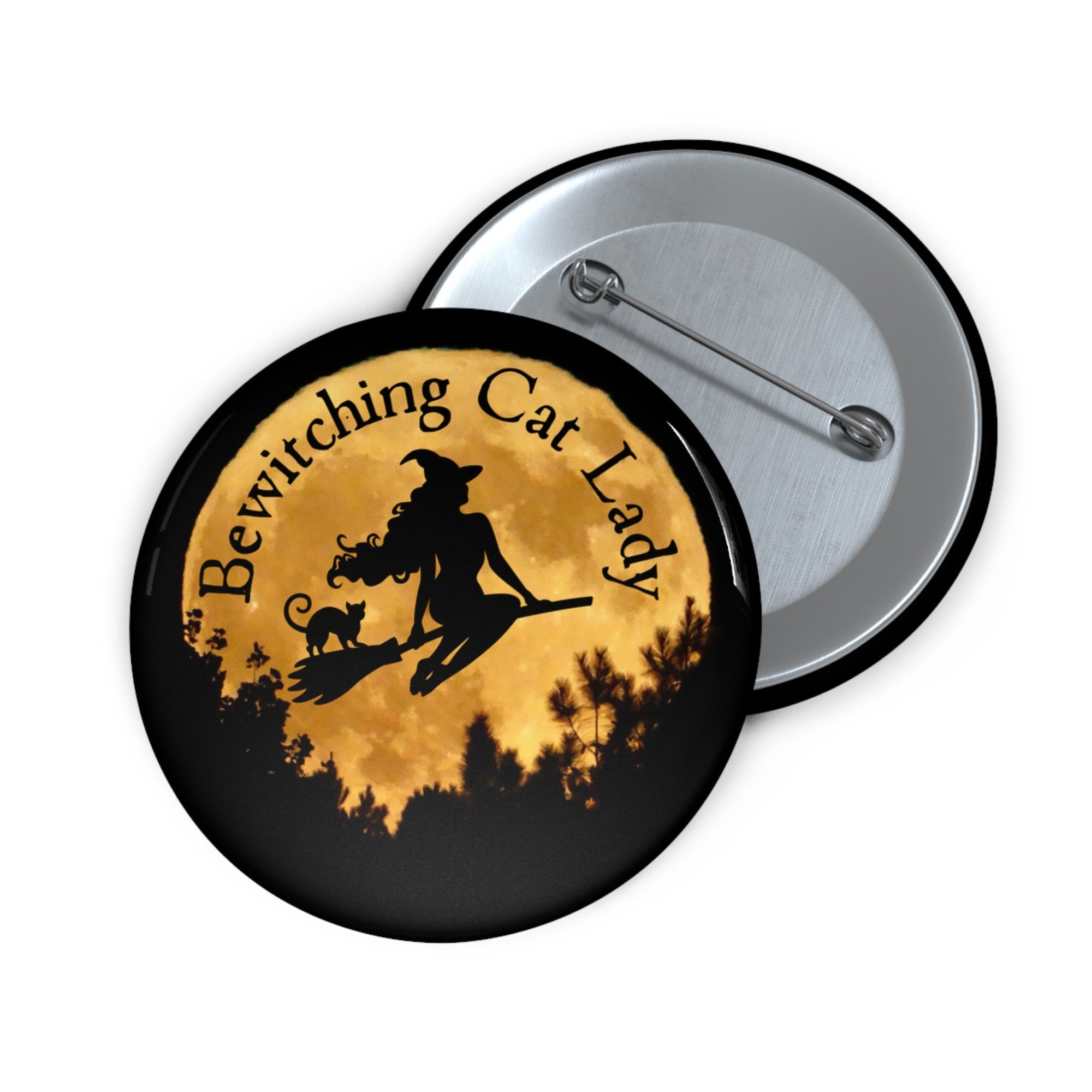 Bewitching Cat Lady Pin Buttons - Accessories - EpiAl's Shop