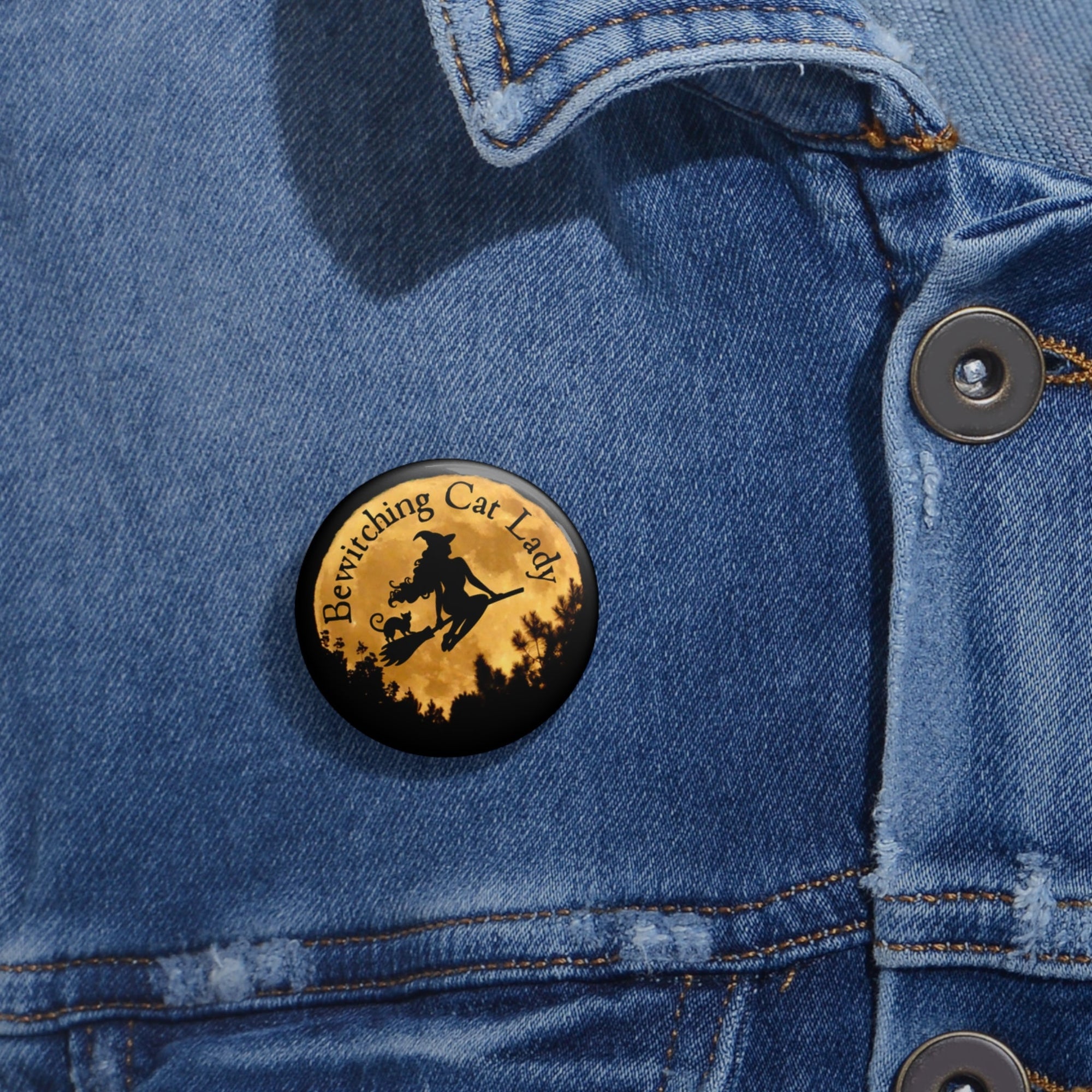 Bewitching Cat Lady Pin Buttons - Accessories - EpiAl's Shop